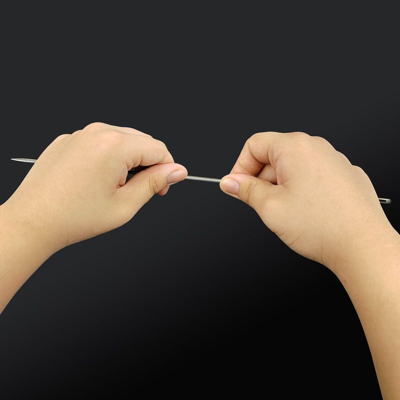 SimautHawk 7.87 inches Length 3mm Thickness Professional Upholstery Needle, Big Eye Hand Sewing Needles for Stitching and Hand Sewing. (7.87 inch) - Image 4
